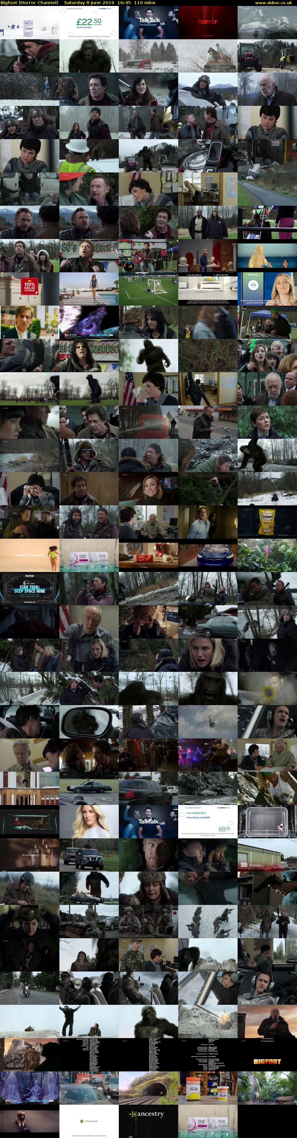 Bigfoot (Horror Channel) Saturday 8 June 2019 16:45 - 18:35