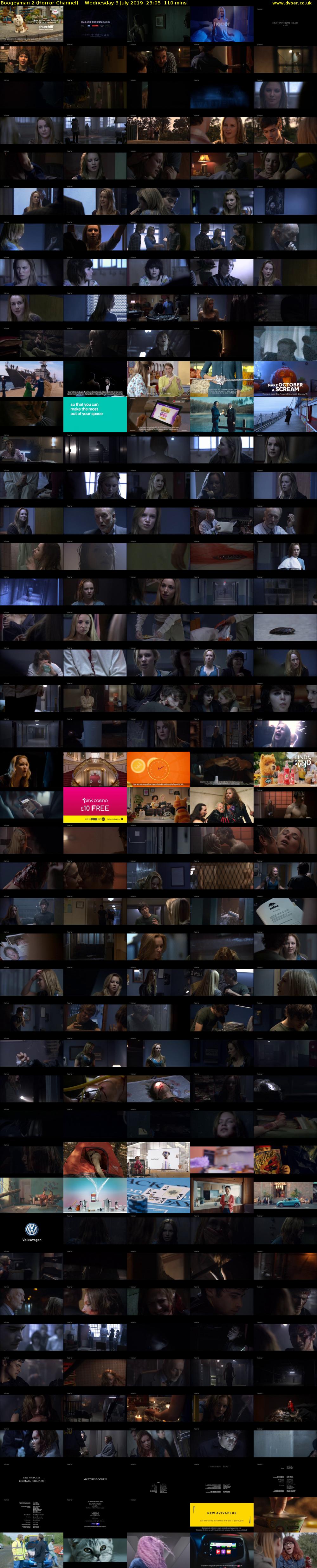 Boogeyman 2 (Horror Channel) Wednesday 3 July 2019 23:05 - 00:55