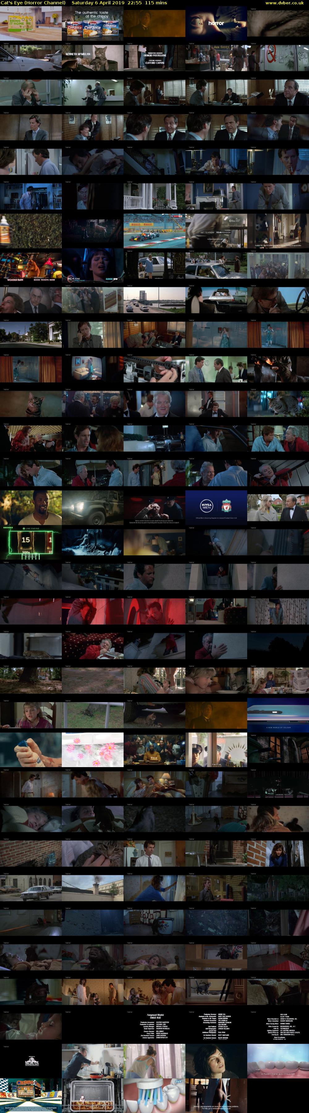 Cat's Eye (Horror Channel) Saturday 6 April 2019 22:55 - 00:50