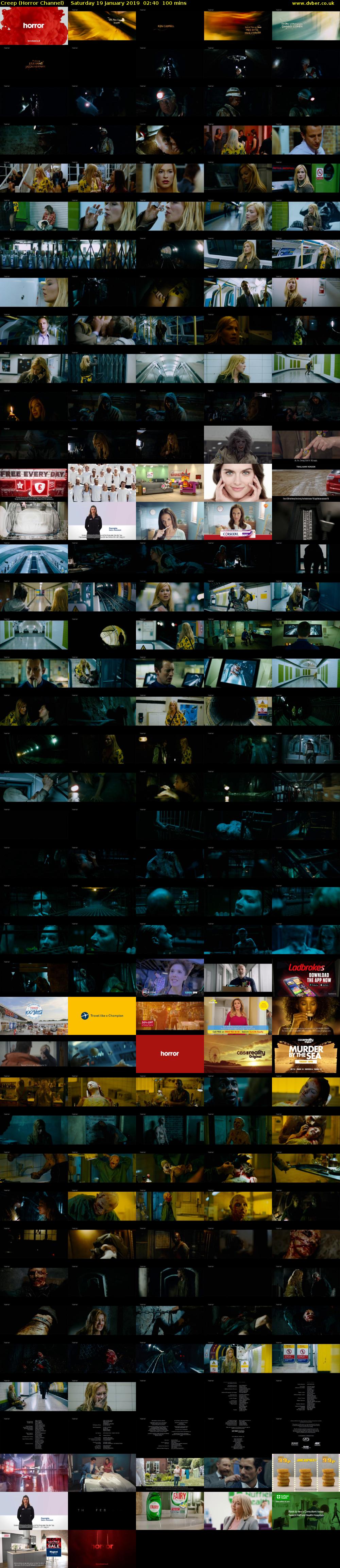 Creep (Horror Channel) Saturday 19 January 2019 02:40 - 04:20