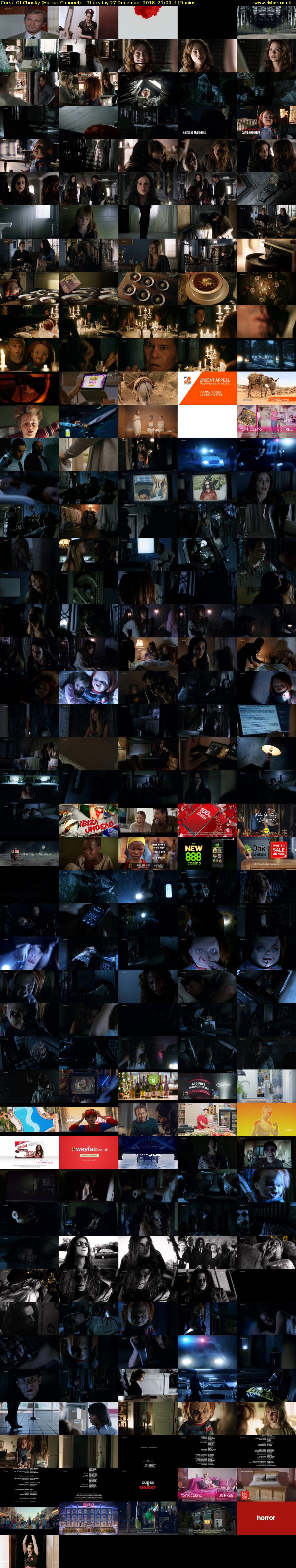 Curse Of Chucky (Horror Channel) Thursday 27 December 2018 21:00 - 22:55