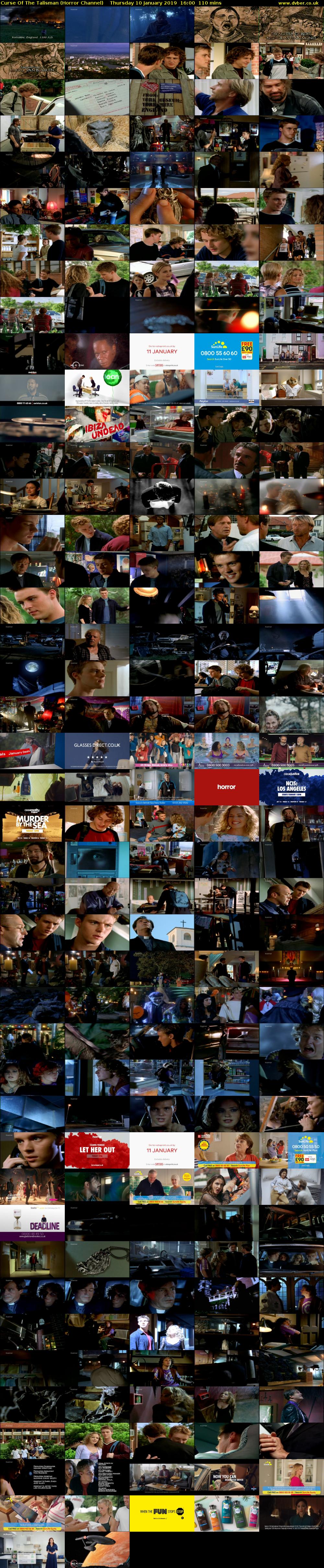 Curse Of The Talisman (Horror Channel) Thursday 10 January 2019 16:00 - 17:50