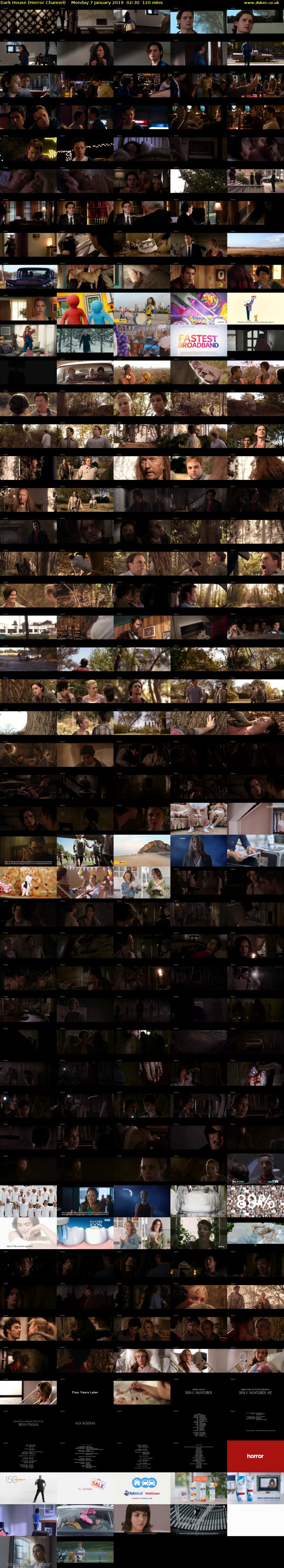 Dark House (Horror Channel) Monday 7 January 2019 02:30 - 04:30