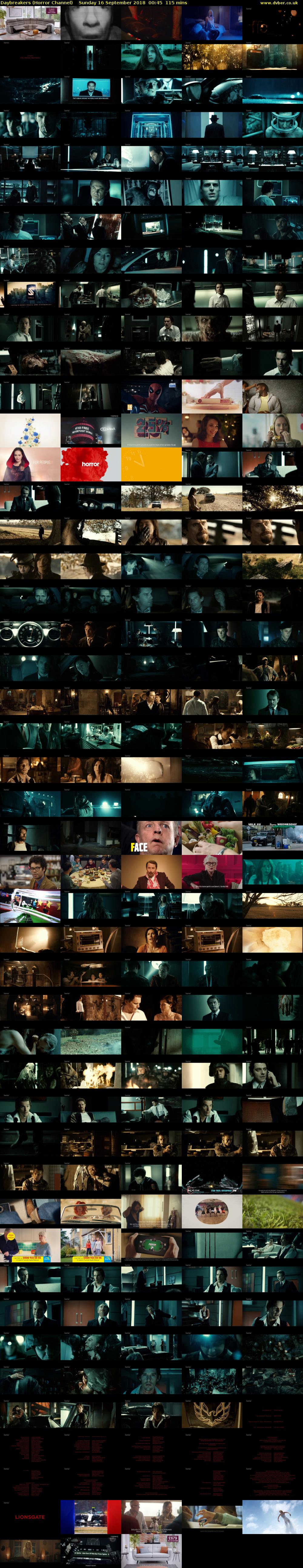 Daybreakers (Horror Channel) Sunday 16 September 2018 00:45 - 02:40