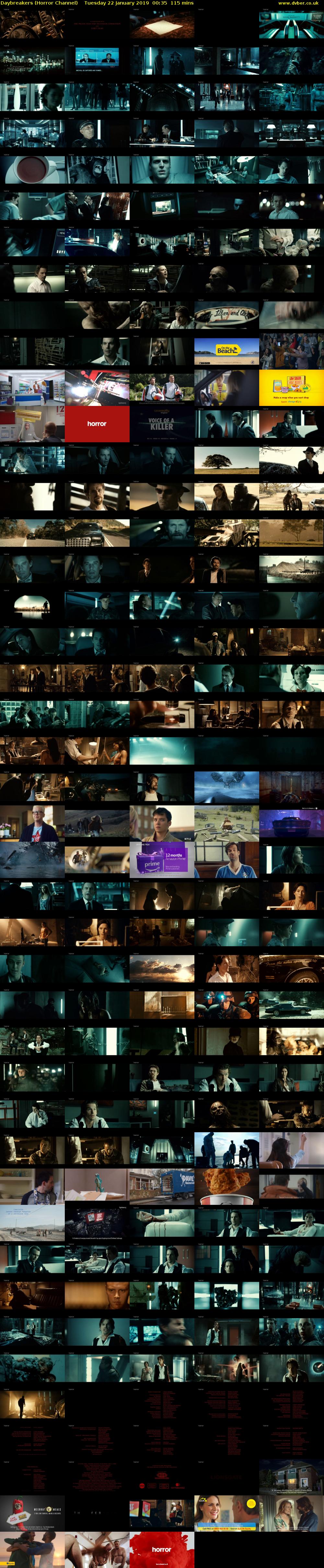 Daybreakers (Horror Channel) Tuesday 22 January 2019 00:35 - 02:30