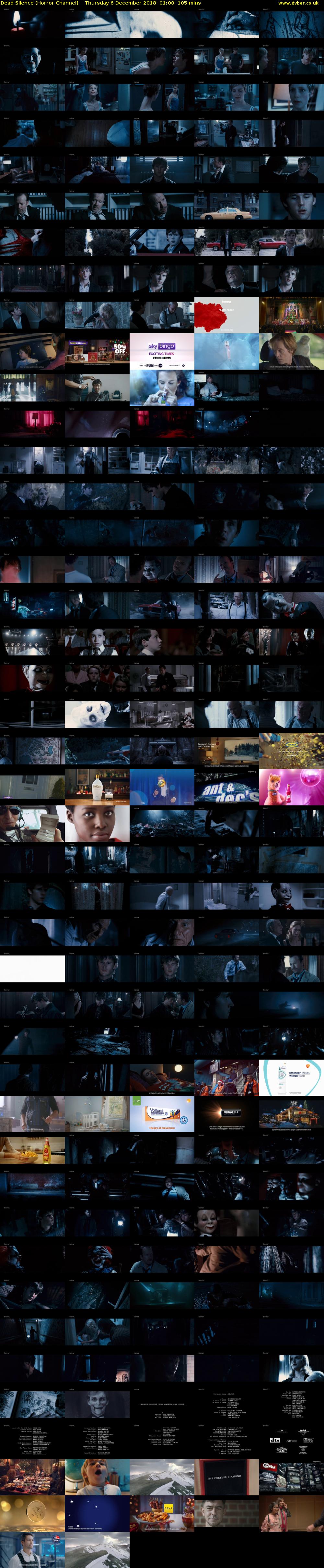 Dead Silence (Horror Channel) Thursday 6 December 2018 01:00 - 02:45