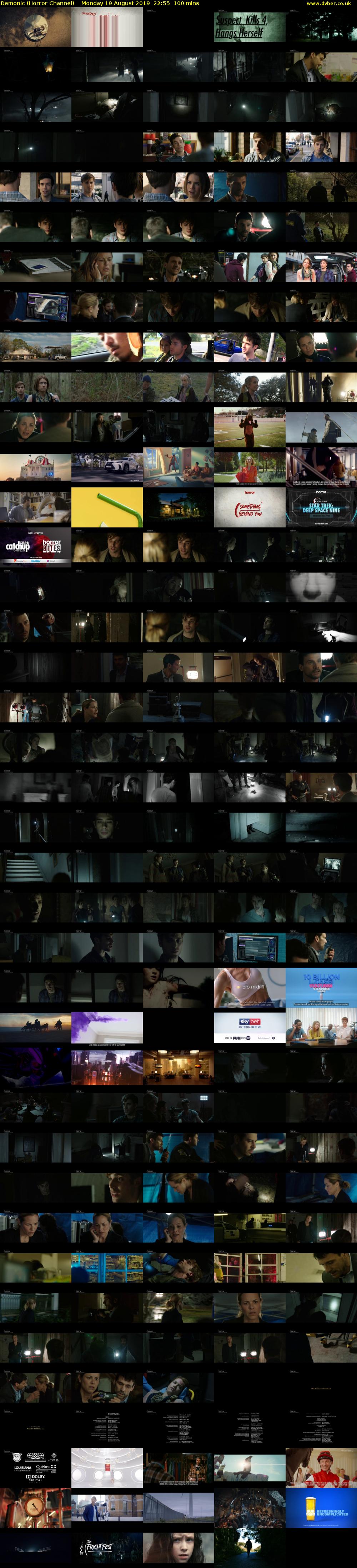 Demonic (Horror Channel) Monday 19 August 2019 22:55 - 00:35