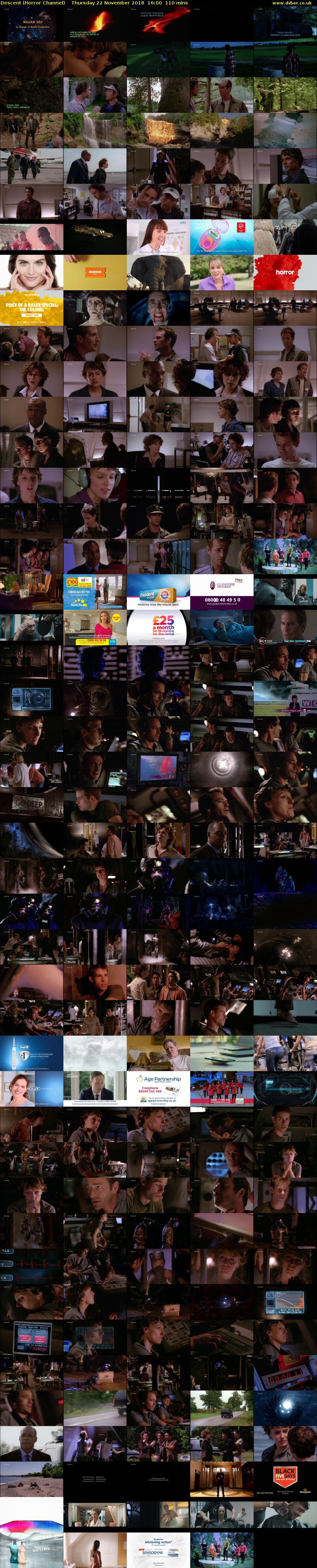 Descent (Horror Channel) Thursday 22 November 2018 16:00 - 17:50