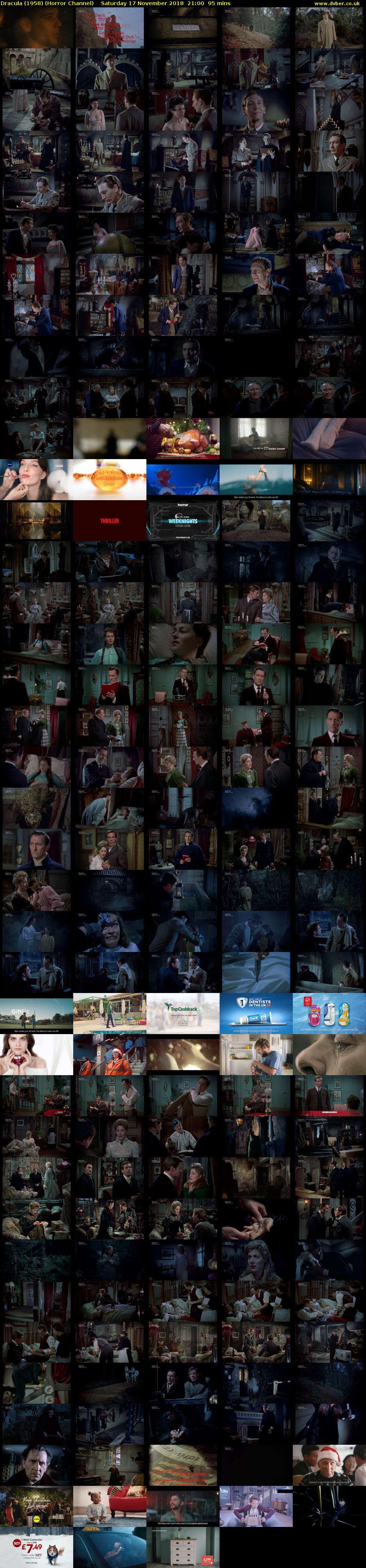 Dracula (1958) (Horror Channel) Saturday 17 November 2018 21:00 - 22:35