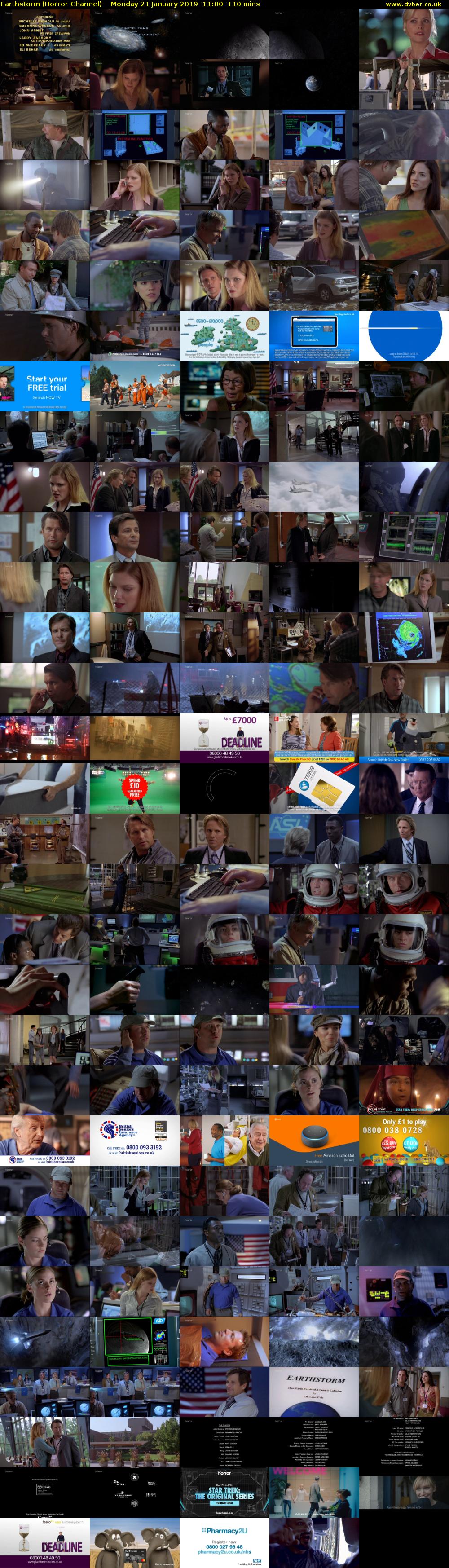 Earthstorm (Horror Channel) Monday 21 January 2019 11:00 - 12:50