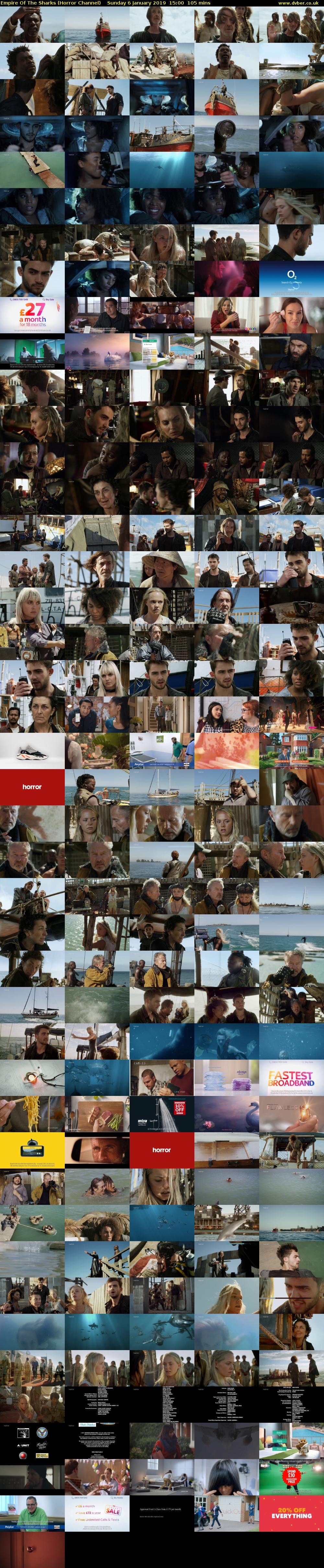 Empire Of The Sharks (Horror Channel) Sunday 6 January 2019 15:00 - 16:45