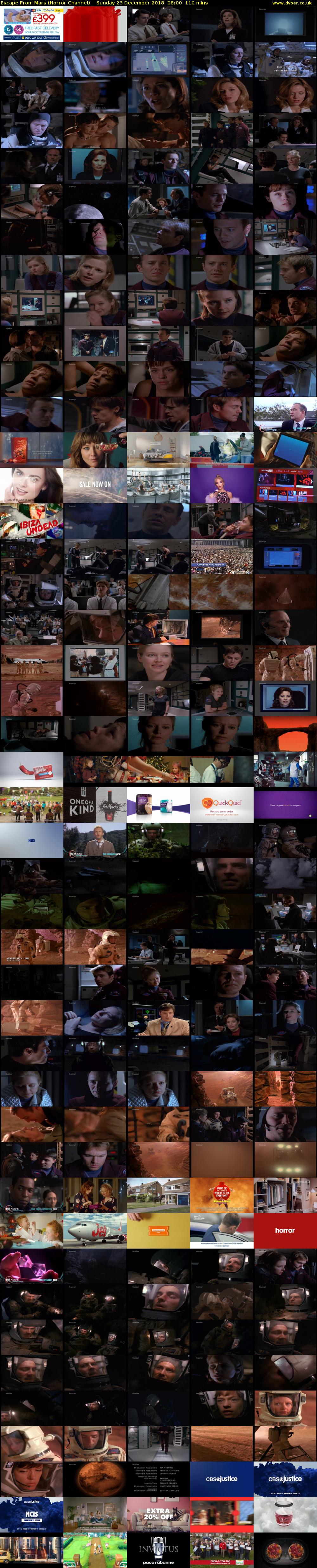 Escape From Mars (Horror Channel) Sunday 23 December 2018 08:00 - 09:50