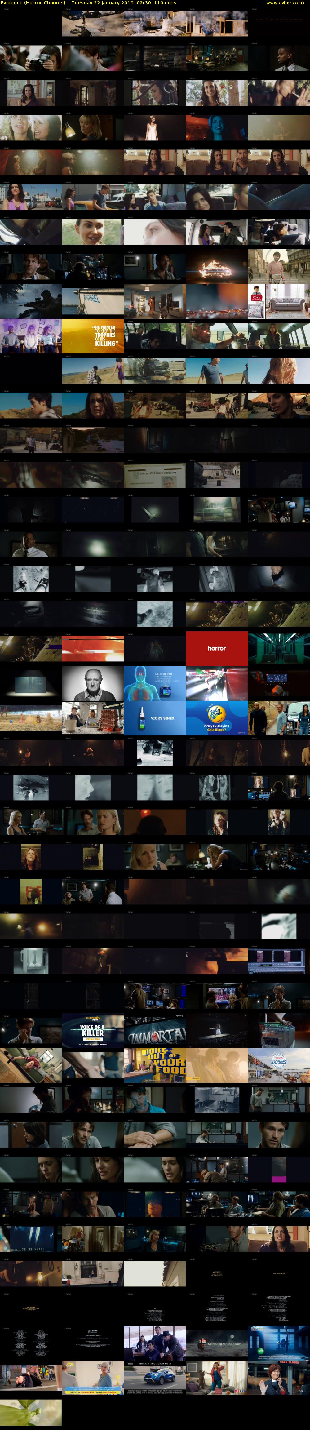 Evidence (Horror Channel) Tuesday 22 January 2019 02:30 - 04:20