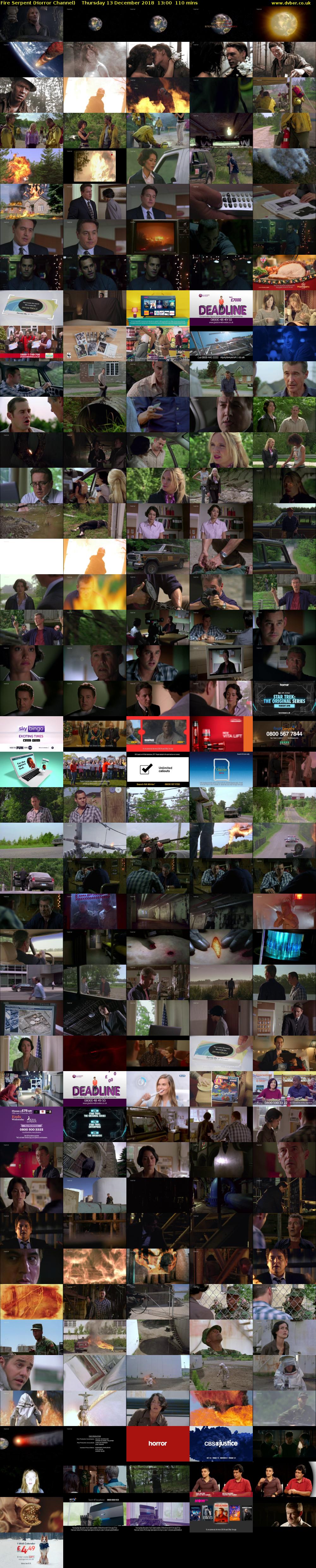 Fire Serpent (Horror Channel) Thursday 13 December 2018 13:00 - 14:50