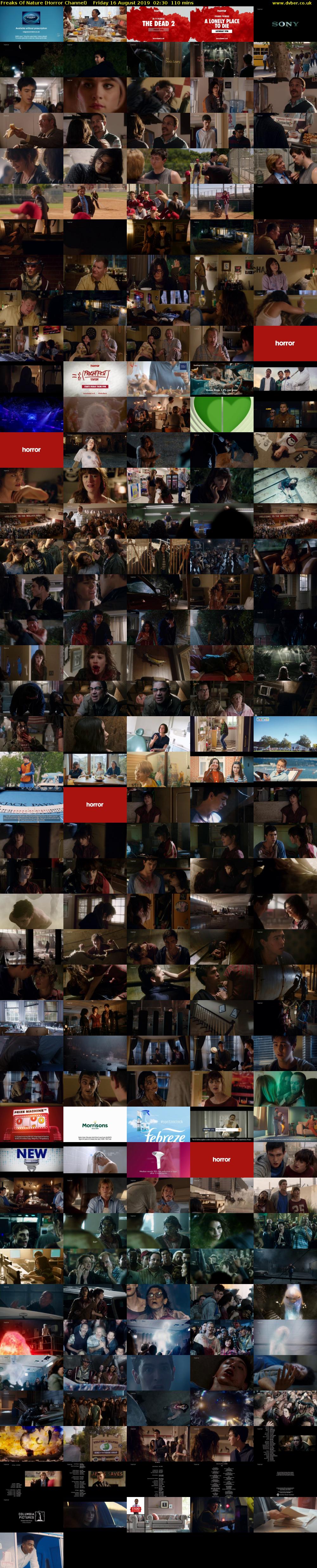 Freaks Of Nature (Horror Channel) Friday 16 August 2019 02:30 - 04:20