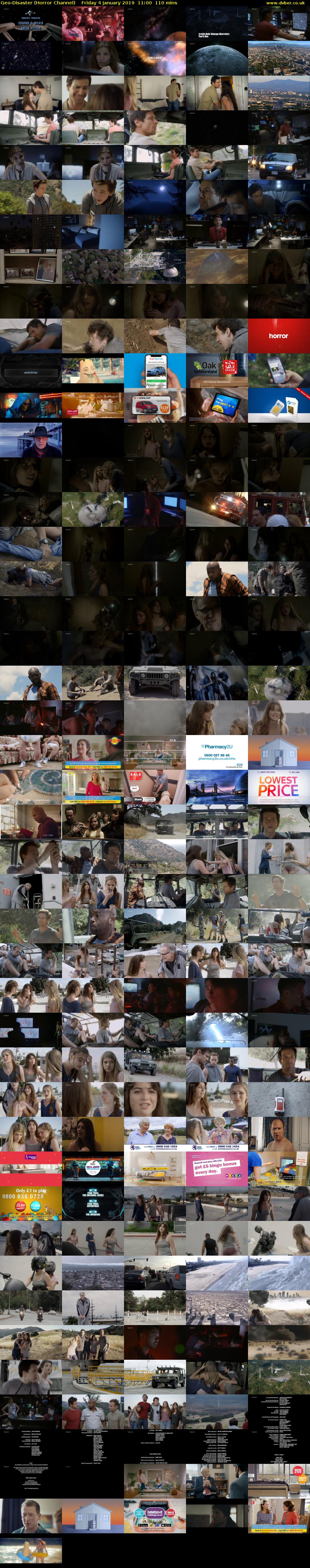 Geo-Disaster (Horror Channel) Friday 4 January 2019 11:00 - 12:50