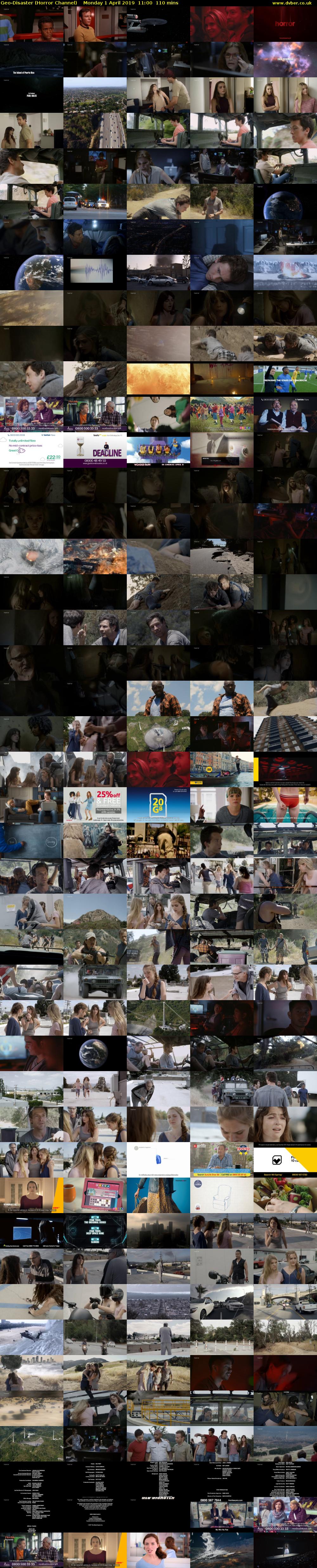 Geo-Disaster (Horror Channel) Monday 1 April 2019 11:00 - 12:50