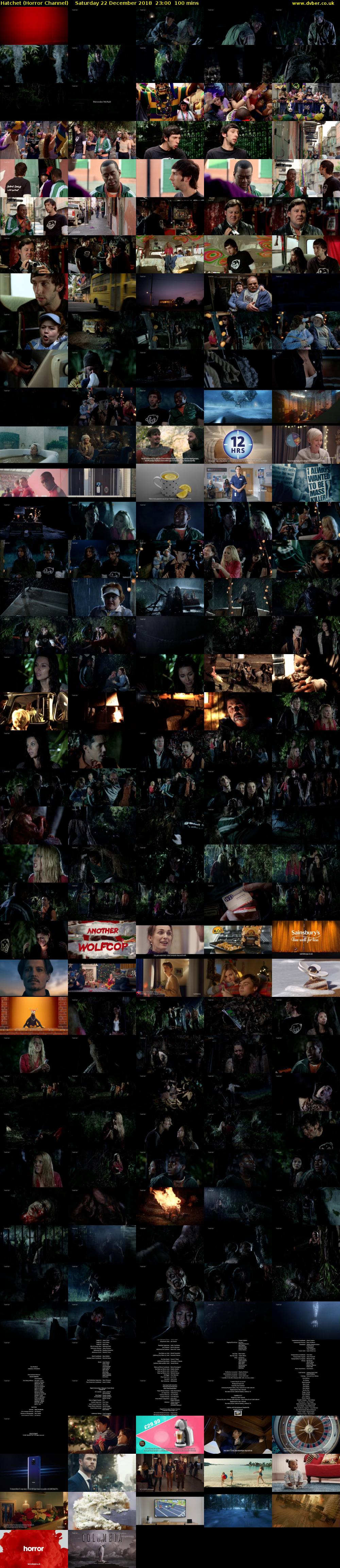 Hatchet (Horror Channel) Saturday 22 December 2018 23:00 - 00:40