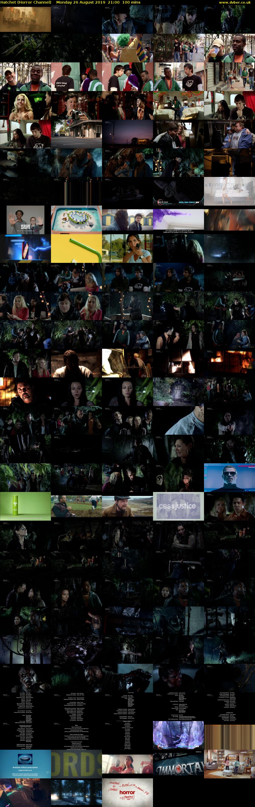 Hatchet (Horror Channel) Monday 26 August 2019 21:00 - 22:40