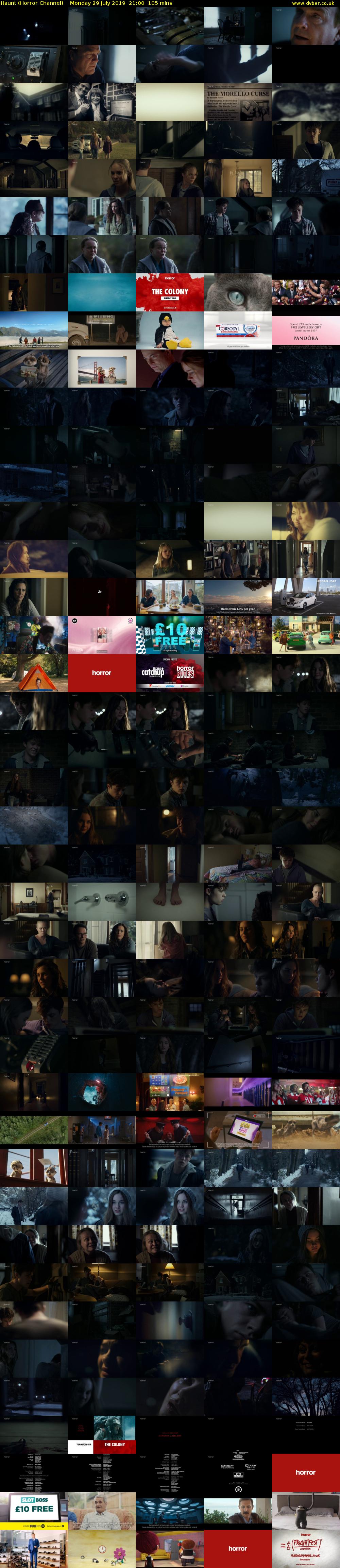 Haunt (Horror Channel) Monday 29 July 2019 21:00 - 22:45