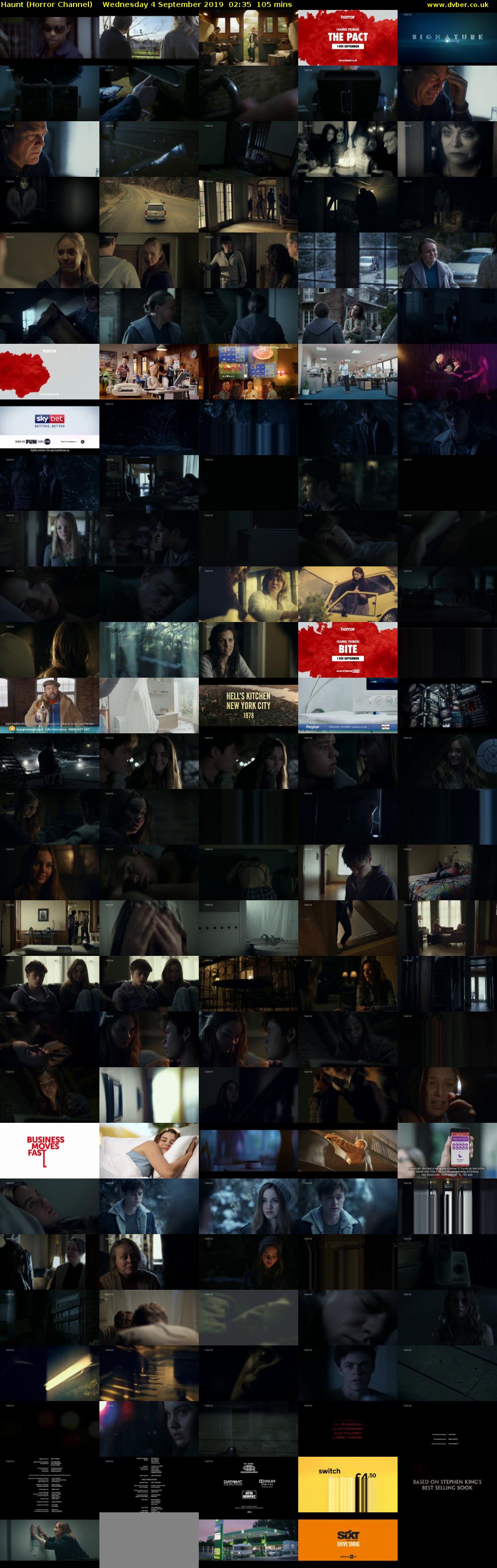 Haunt (Horror Channel) Wednesday 4 September 2019 02:35 - 04:20
