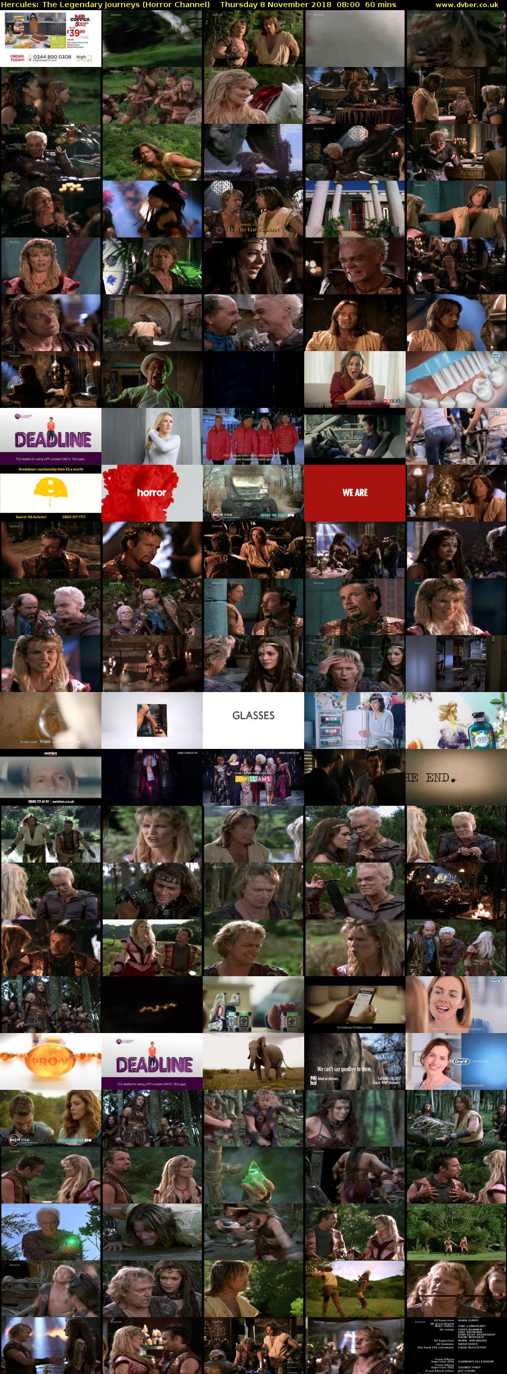 Hercules: The Legendary Journeys (Horror Channel) Thursday 8 November 2018 08:00 - 09:00