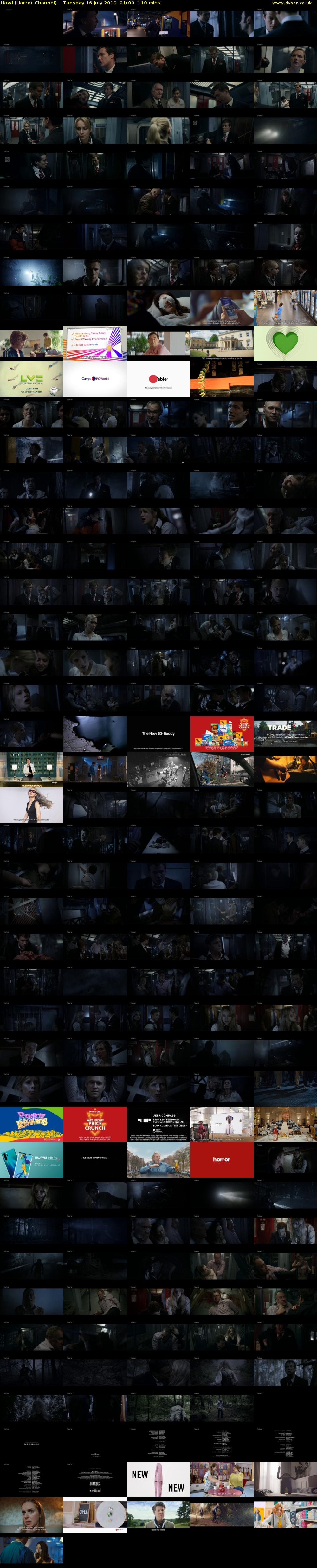 Howl (Horror Channel) Tuesday 16 July 2019 21:00 - 22:50