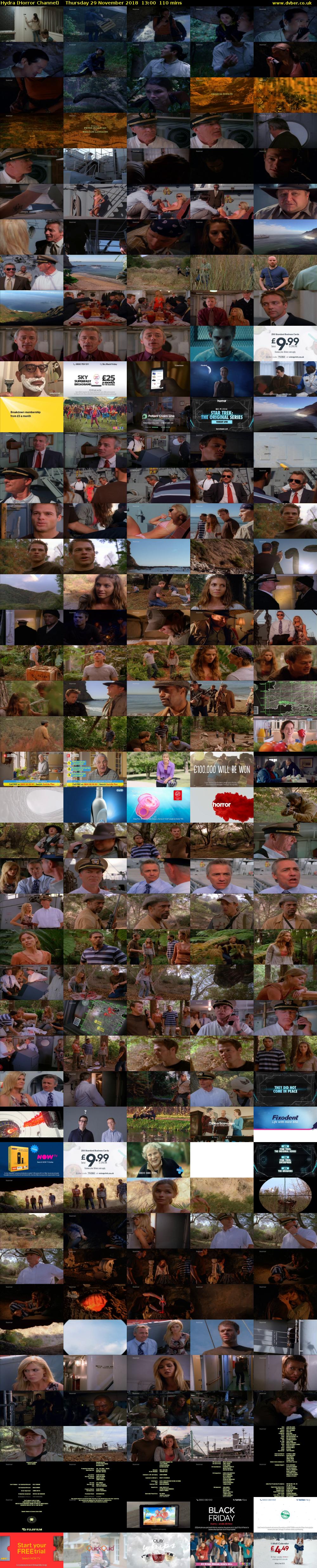 Hydra (Horror Channel) Thursday 29 November 2018 13:00 - 14:50