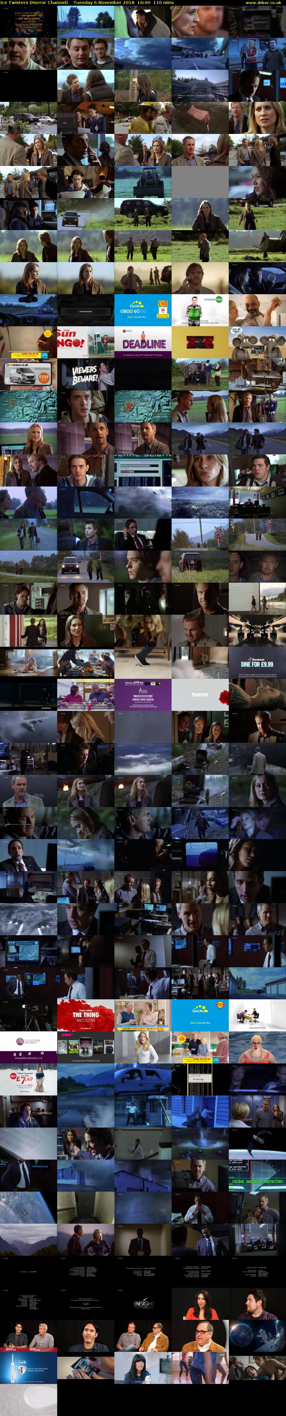 Ice Twisters (Horror Channel) Tuesday 6 November 2018 16:00 - 17:50