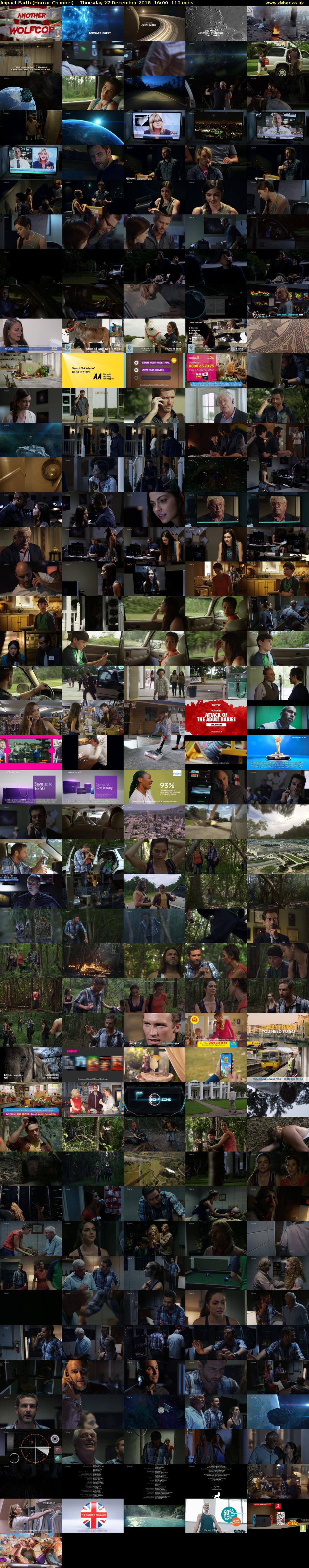 Impact Earth (Horror Channel) Thursday 27 December 2018 16:00 - 17:50