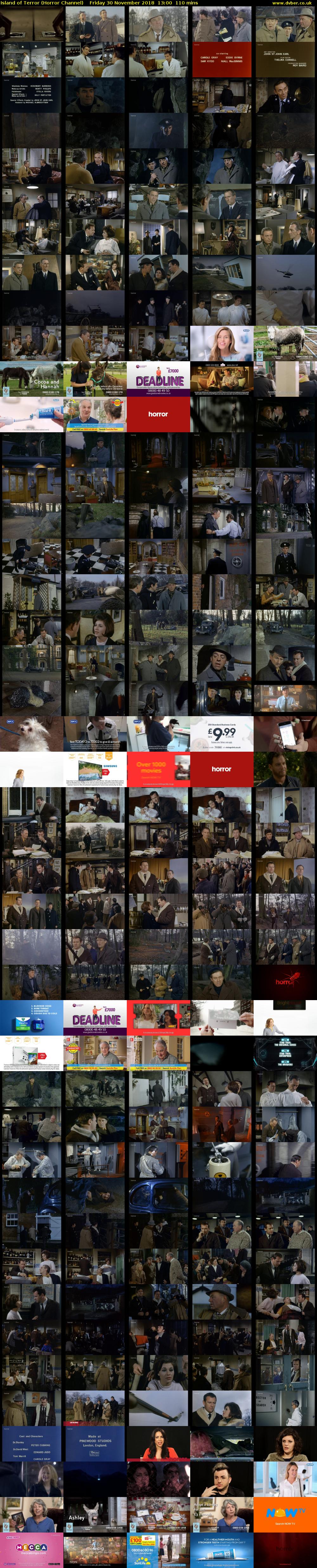 Island of Terror (Horror Channel) Friday 30 November 2018 13:00 - 14:50