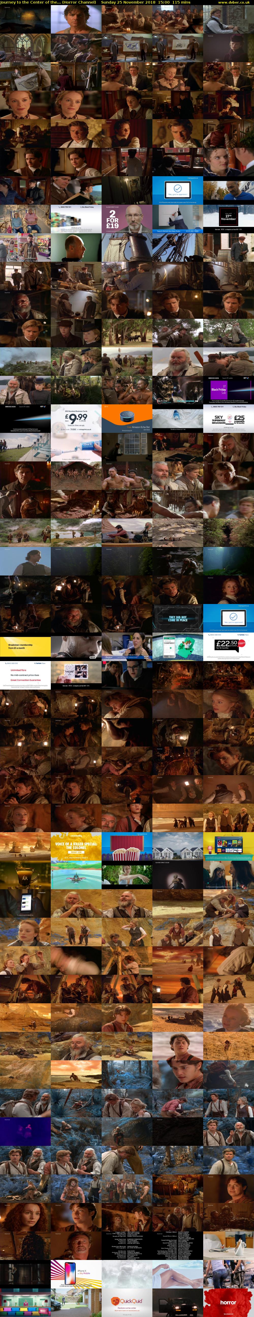 Journey to the Center of the... (Horror Channel) Sunday 25 November 2018 15:00 - 16:55