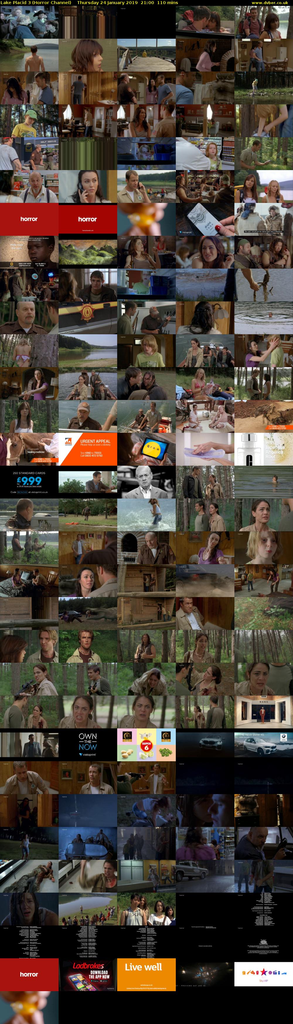 Lake Placid 3 (Horror Channel) Thursday 24 January 2019 21:00 - 22:50