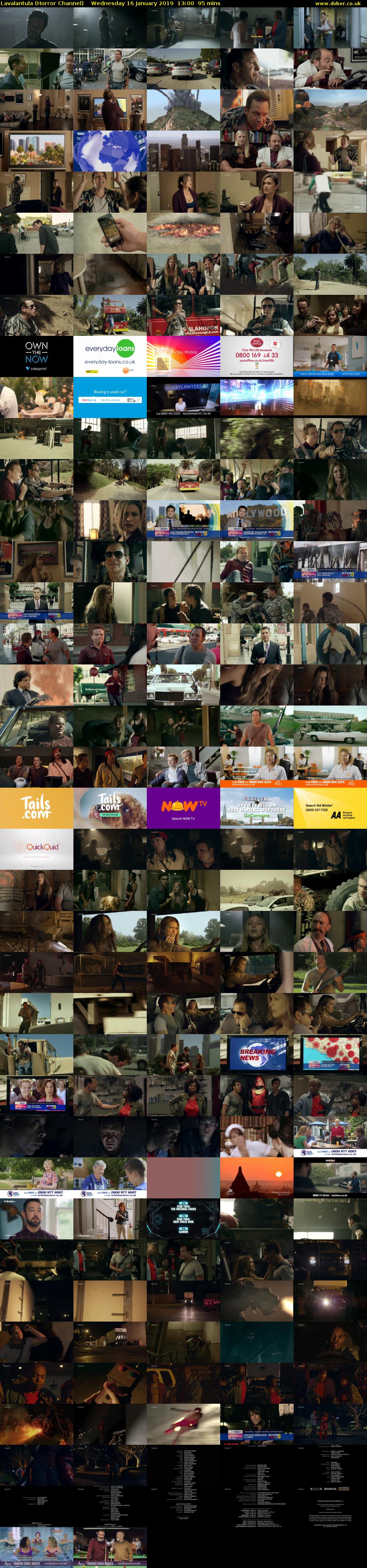 Lavalantula (Horror Channel) Wednesday 16 January 2019 13:00 - 14:35