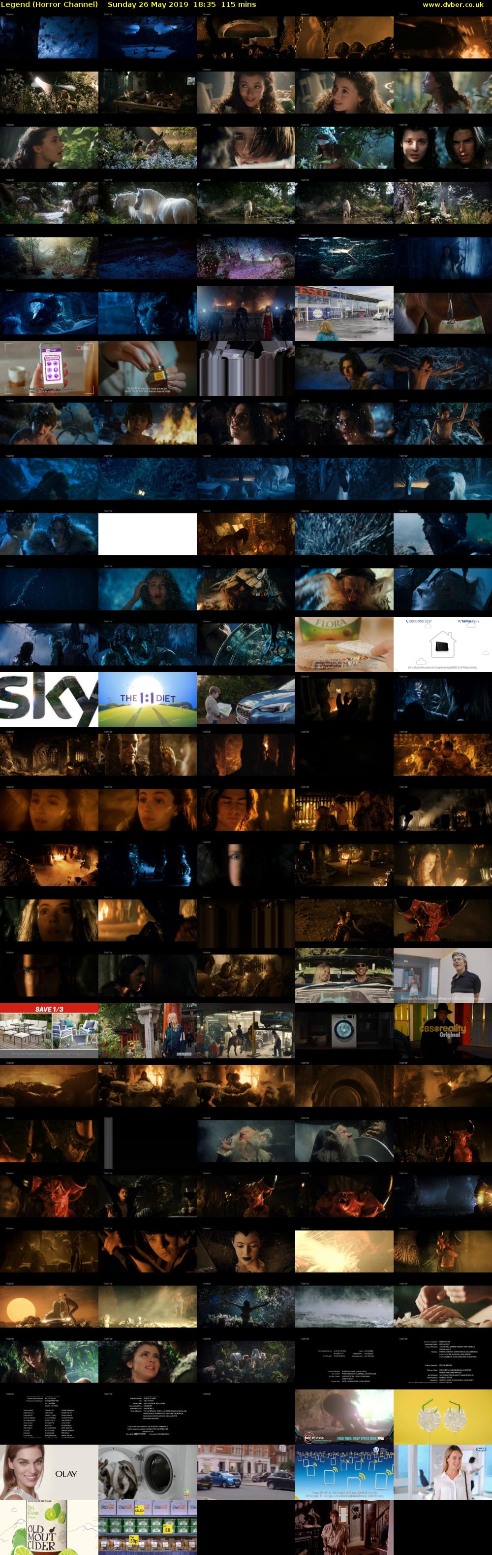 Legend (Horror Channel) Sunday 26 May 2019 18:35 - 20:30