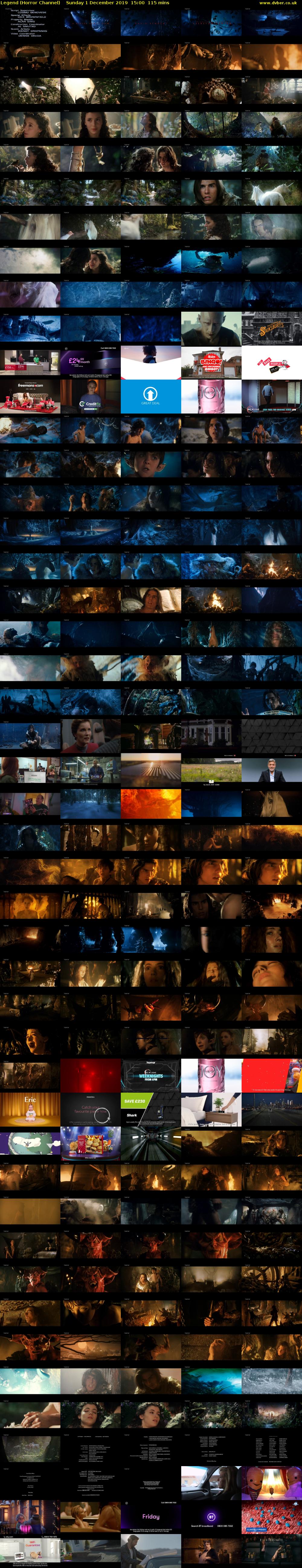 Legend (Horror Channel) Sunday 1 December 2019 15:00 - 16:55