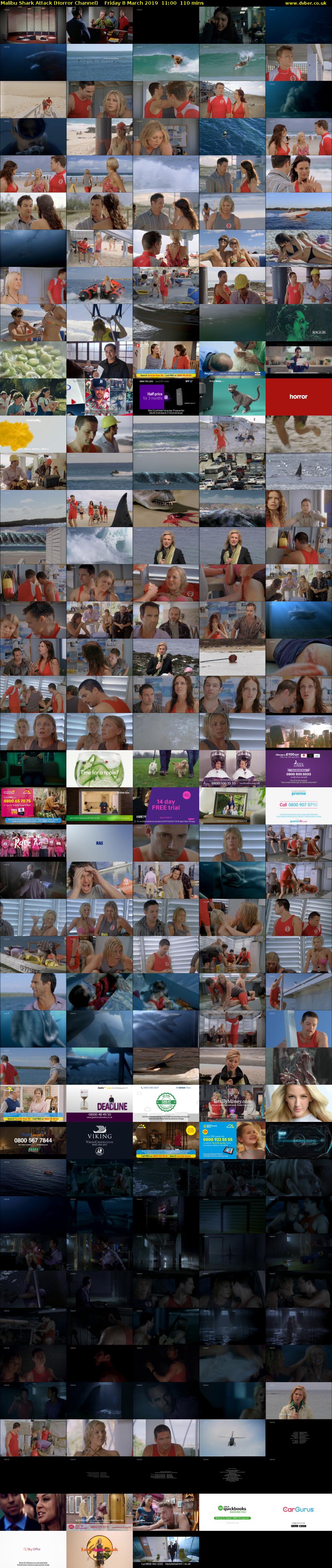 Malibu Shark Attack (Horror Channel) Friday 8 March 2019 11:00 - 12:50