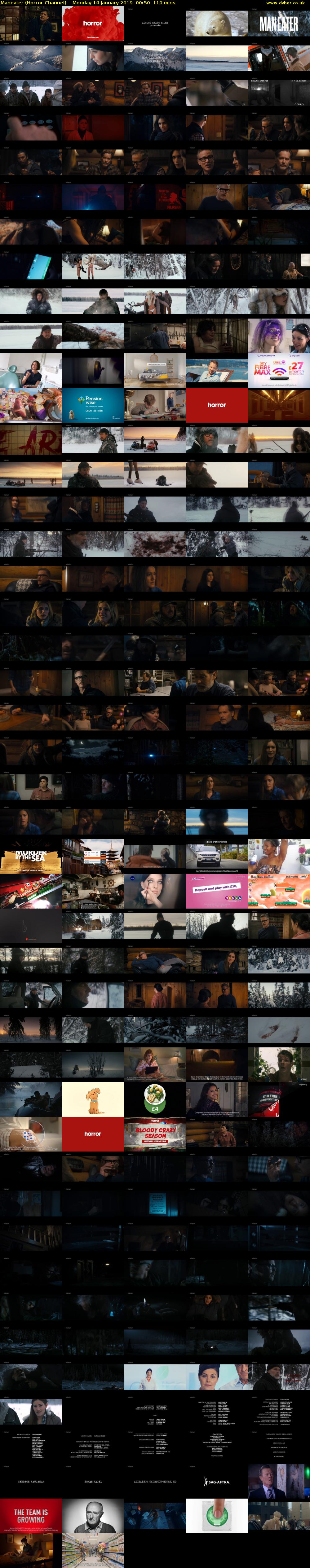 Maneater (Horror Channel) Monday 14 January 2019 00:50 - 02:40