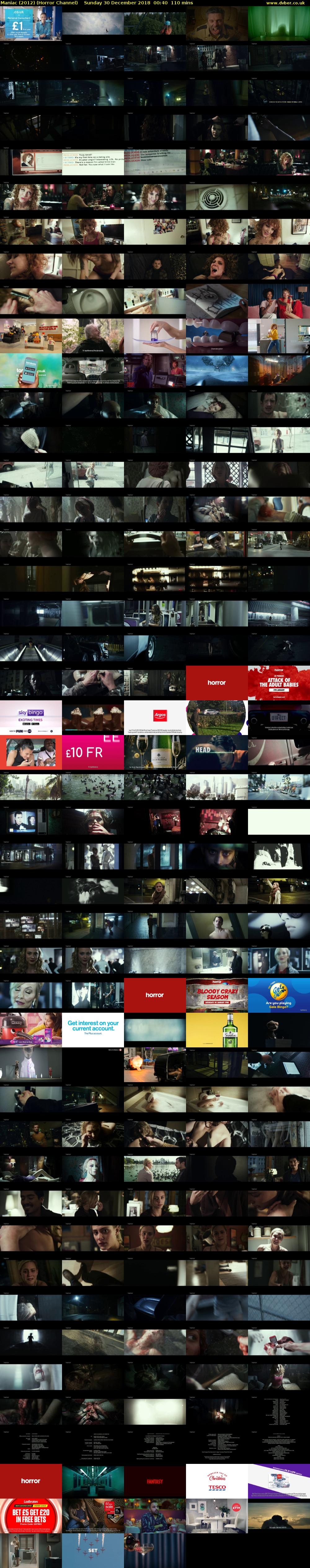 Maniac (2012) (Horror Channel) Sunday 30 December 2018 00:40 - 02:30