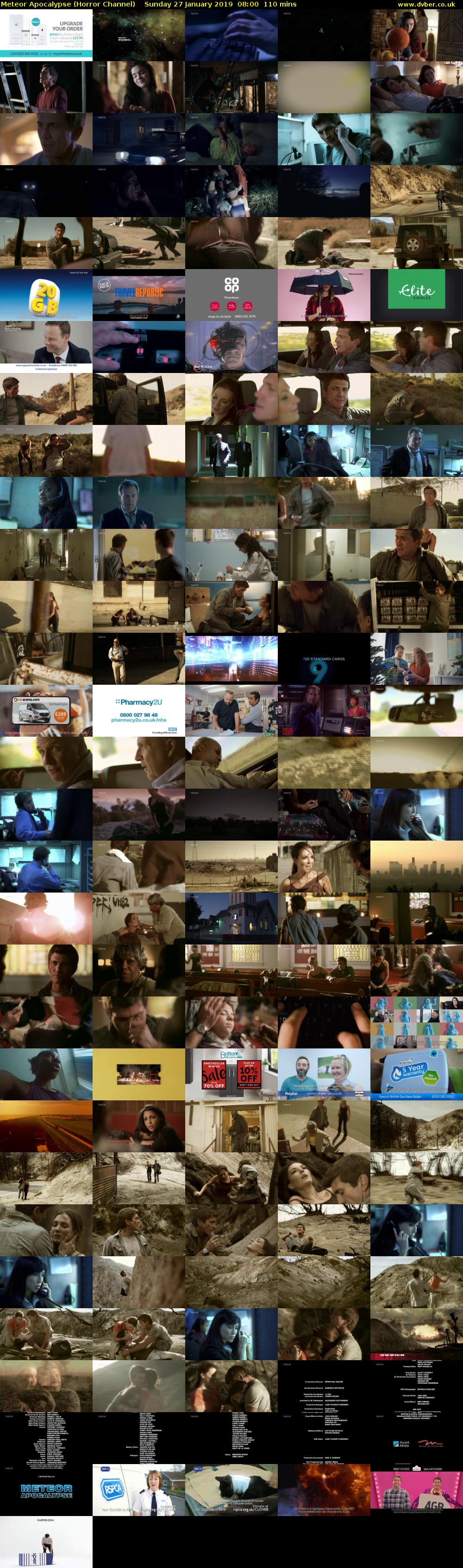 Meteor Apocalypse (Horror Channel) Sunday 27 January 2019 08:00 - 09:50