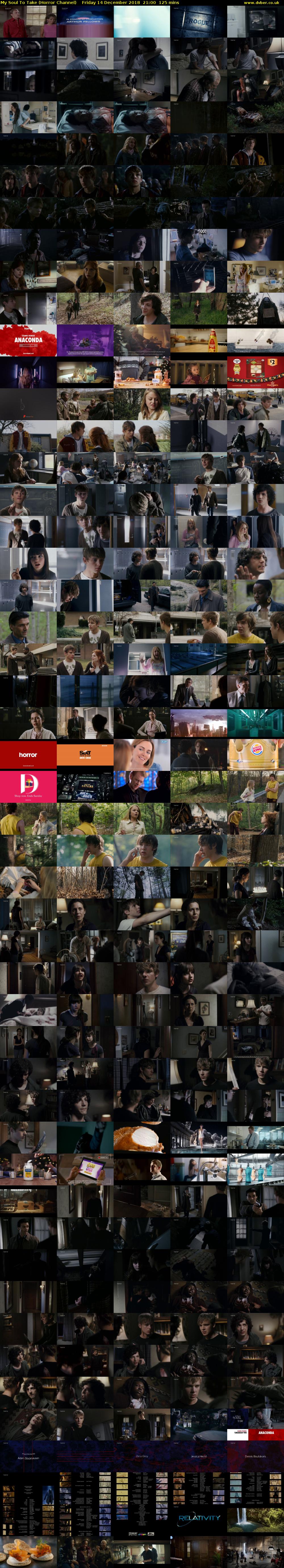 My Soul To Take (Horror Channel) Friday 14 December 2018 21:00 - 23:05