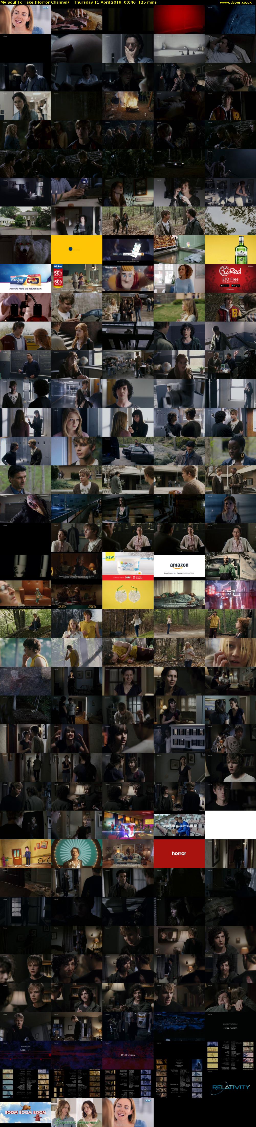 My Soul To Take (Horror Channel) Thursday 11 April 2019 00:40 - 02:45