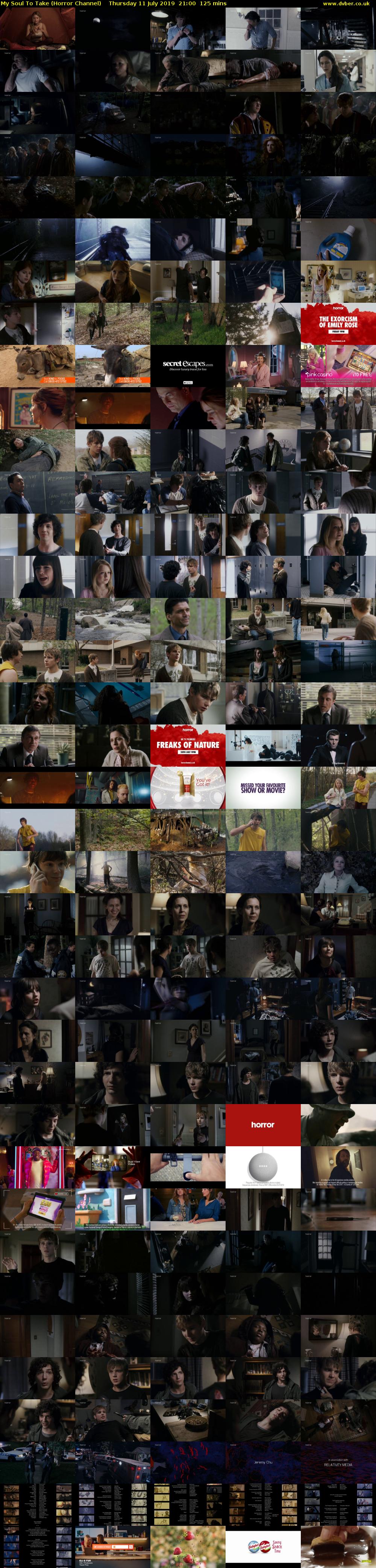 My Soul To Take (Horror Channel) Thursday 11 July 2019 21:00 - 23:05
