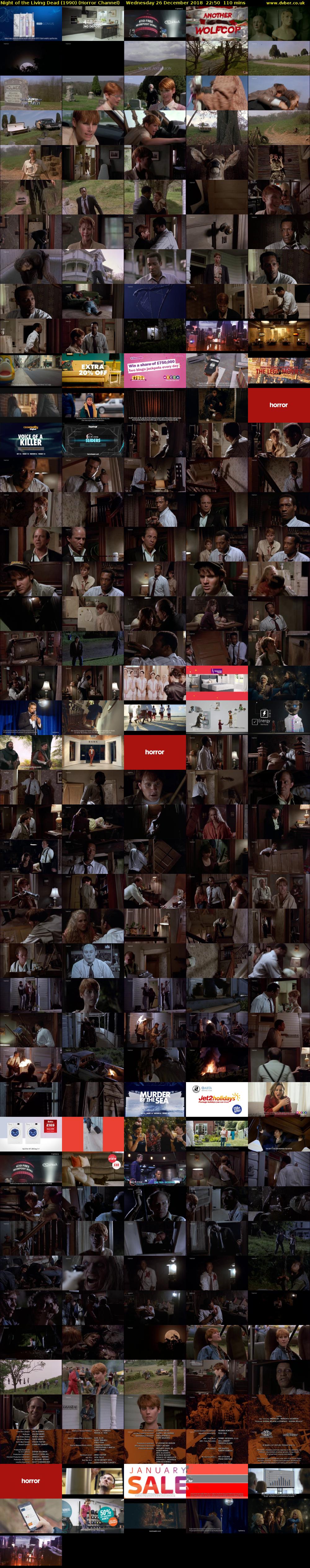 Night of the Living Dead (1990) (Horror Channel) Wednesday 26 December 2018 22:50 - 00:40