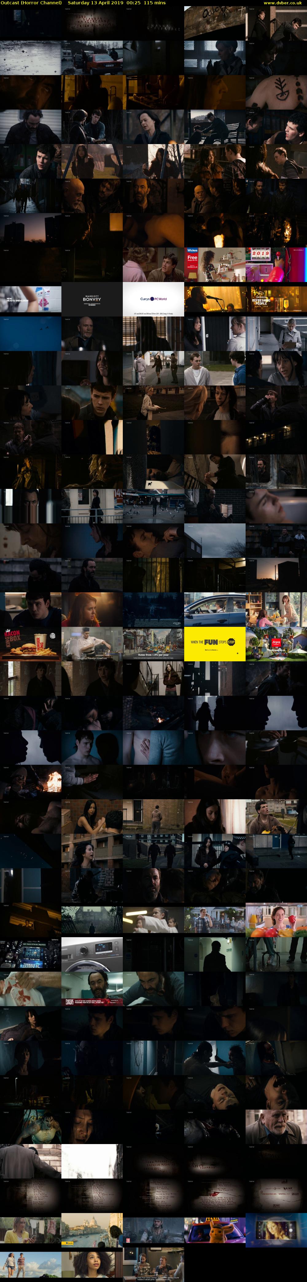 Outcast (Horror Channel) Saturday 13 April 2019 00:25 - 02:20