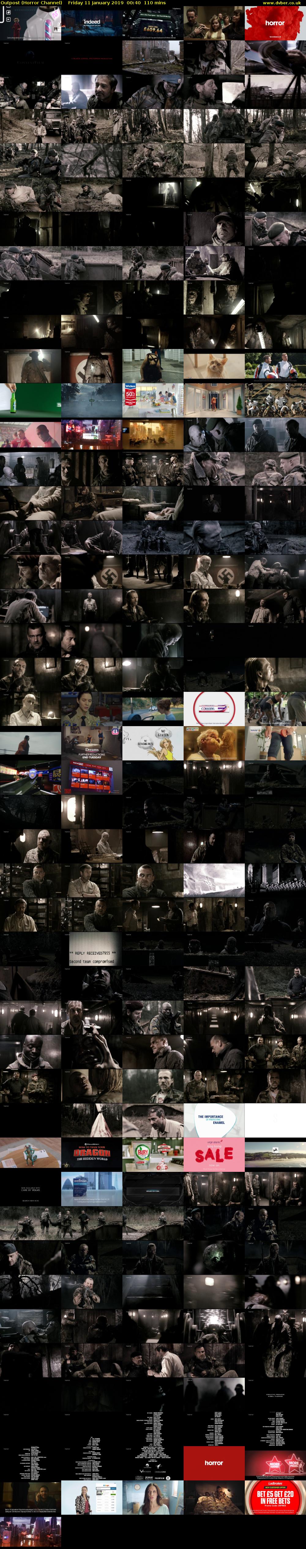 Outpost (Horror Channel) Friday 11 January 2019 00:40 - 02:30