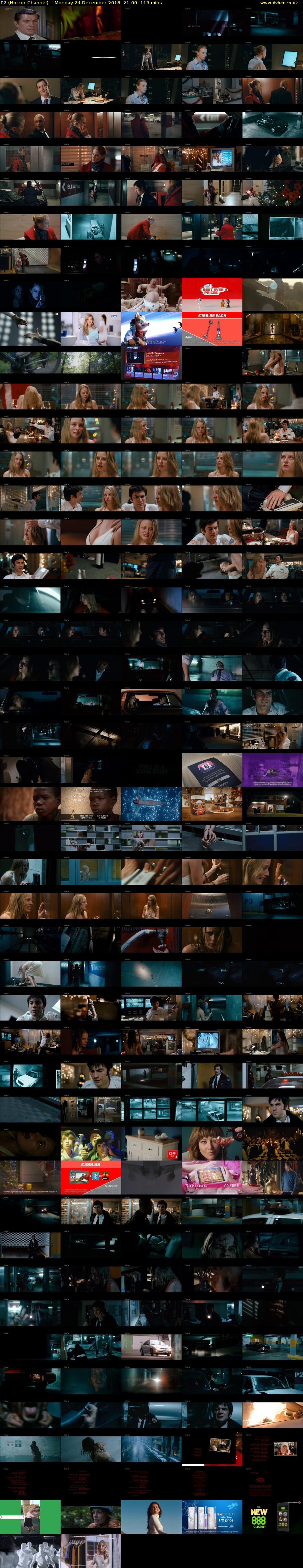 P2 (Horror Channel) Monday 24 December 2018 21:00 - 22:55