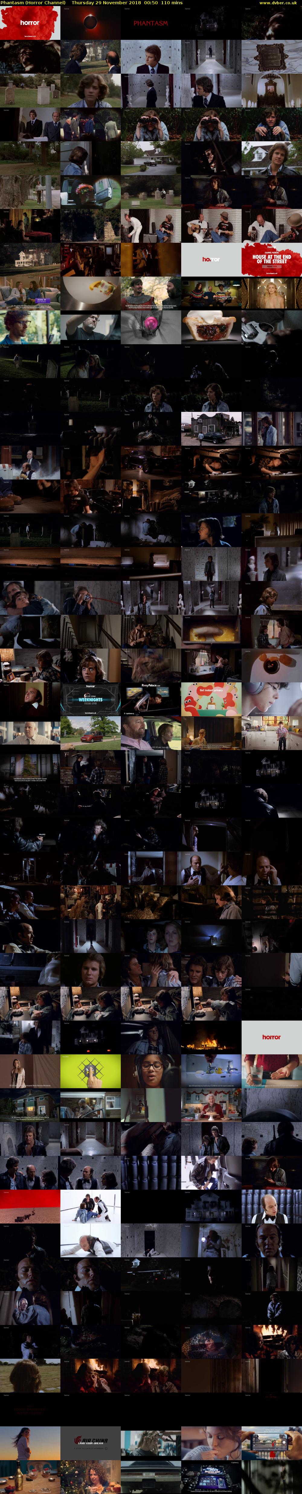 Phantasm (Horror Channel) Thursday 29 November 2018 00:50 - 02:40