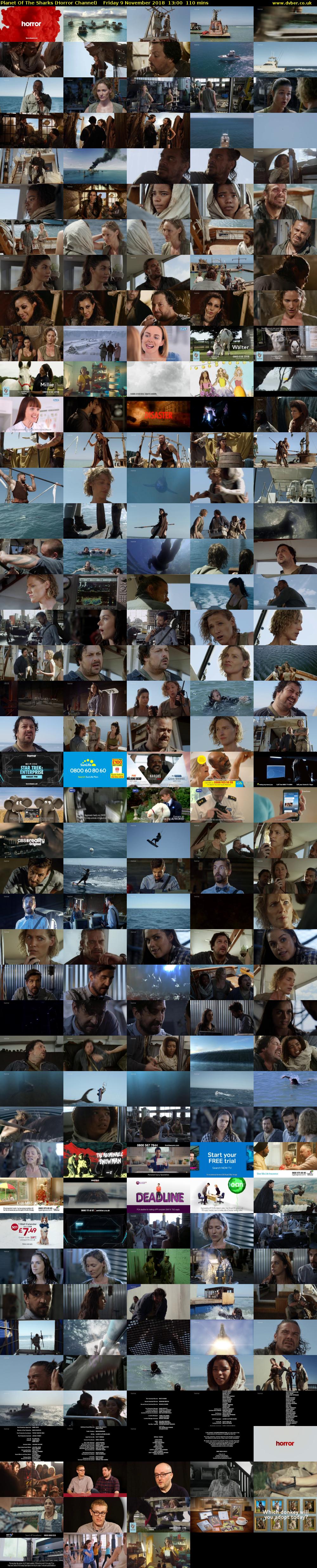 Planet Of The Sharks (Horror Channel) Friday 9 November 2018 13:00 - 14:50