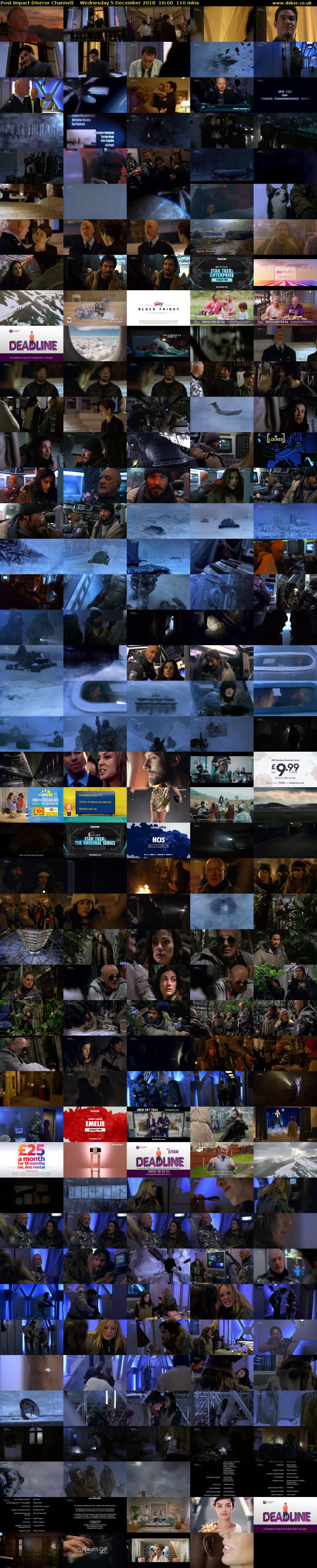Post Impact (Horror Channel) Wednesday 5 December 2018 16:00 - 17:50